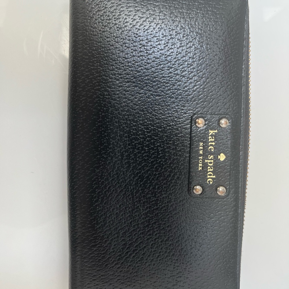 Kate Spade Black Textured Wallet
